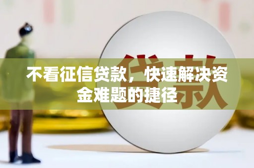 志丹不看征信贷款，快速解决资金难题的捷径