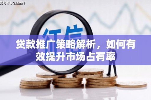 志丹贷款推广策略解析，如何有效提升市场占有率