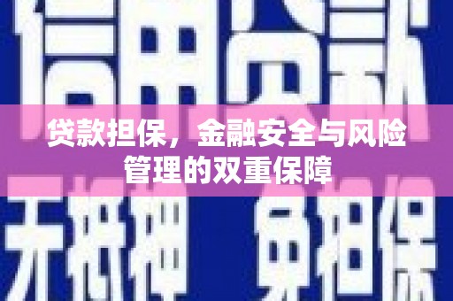 志丹贷款担保，金融安全与风险管理的双重保障