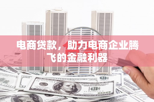 志丹电商贷款，助力电商企业腾飞的金融利器