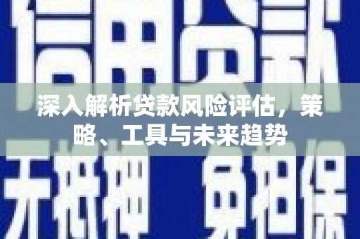 志丹深入解析贷款风险评估，策略、工具与未来趋势