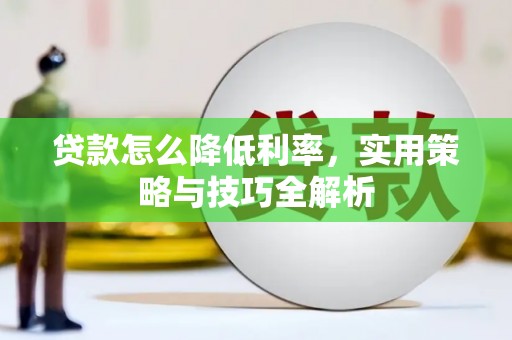 志丹贷款怎么降低利率，实用策略与技巧全解析