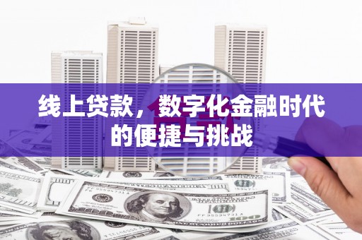 志丹线上贷款，数字化金融时代的便捷与挑战
