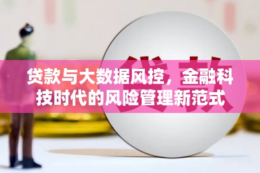 志丹贷款与大数据风控，金融科技时代的风险管理新范式