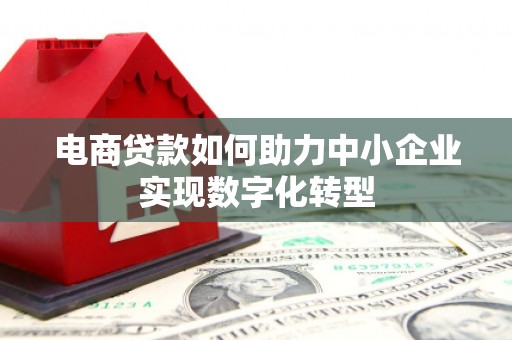 志丹电商贷款如何助力中小企业实现数字化转型