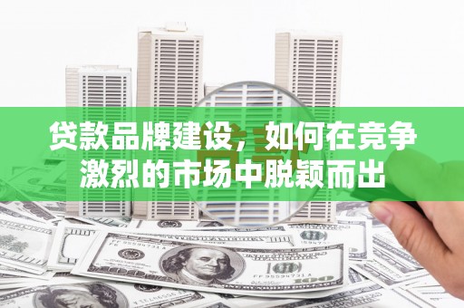 志丹贷款品牌建设，如何在竞争激烈的市场中脱颖而出