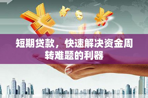 志丹短期贷款，快速解决资金周转难题的利器