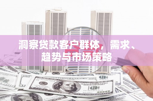志丹洞察贷款客户群体，需求、趋势与市场策略