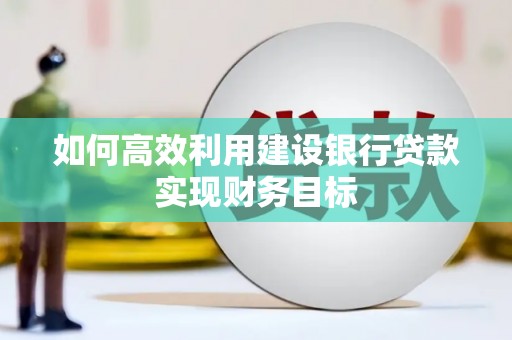 志丹如何高效利用建设银行贷款实现财务目标