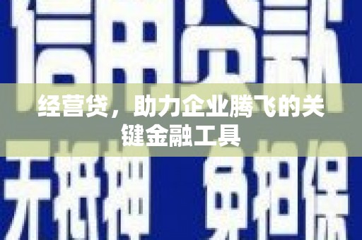 志丹经营贷，助力企业腾飞的关键金融工具