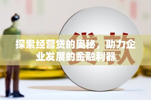 志丹探索经营贷的奥秘，助力企业发展的金融利器
