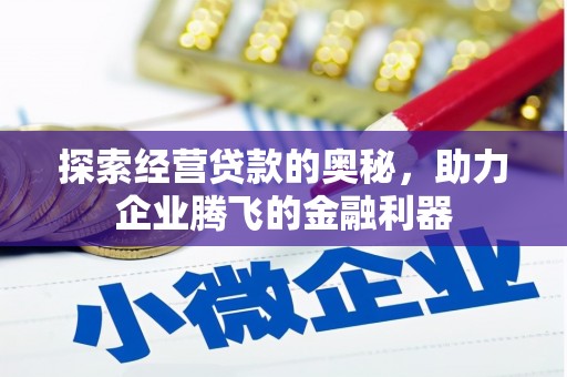 志丹探索经营贷款的奥秘，助力企业腾飞的金融利器
