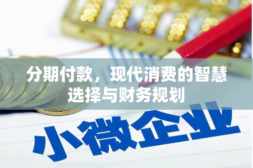 志丹分期付款，现代消费的智慧选择与财务规划