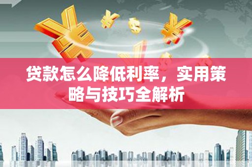志丹贷款怎么降低利率，实用策略与技巧全解析