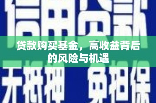 志丹贷款购买基金，高收益背后的风险与机遇