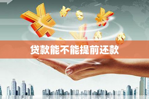 志丹贷款能不能提前还款