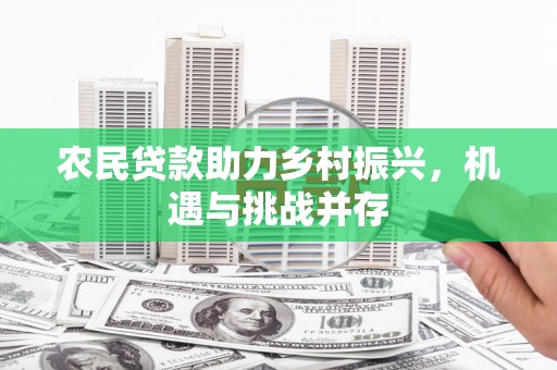志丹农民贷款助力乡村振兴，机遇与挑战并存