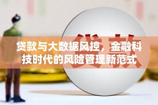 志丹贷款与大数据风控，金融科技时代的风险管理新范式