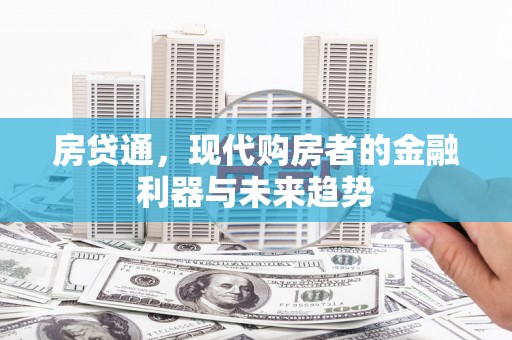 志丹房贷通，现代购房者的金融利器与未来趋势
