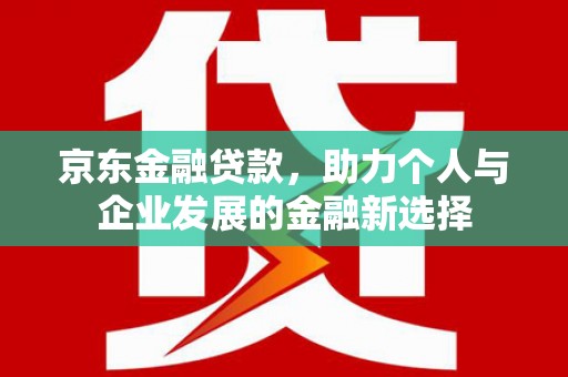 志丹京东金融贷款，助力个人与企业发展的金融新选择