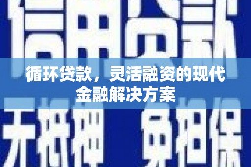 志丹循环贷款，灵活融资的现代金融解决方案