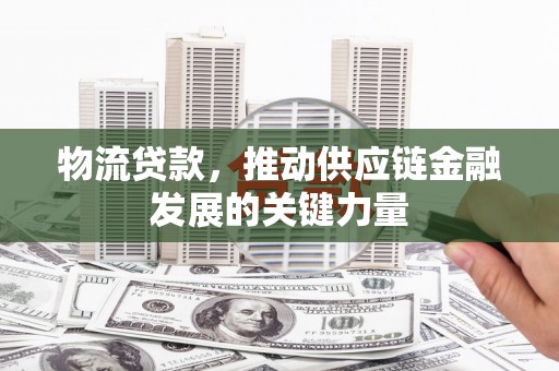 志丹物流贷款，推动供应链金融发展的关键力量
