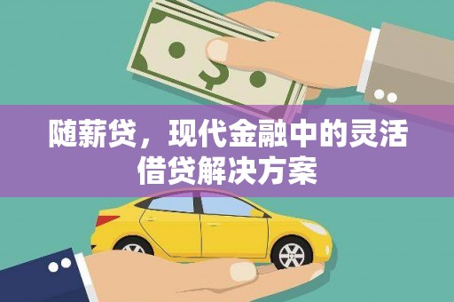志丹随薪贷，现代金融中的灵活借贷解决方案