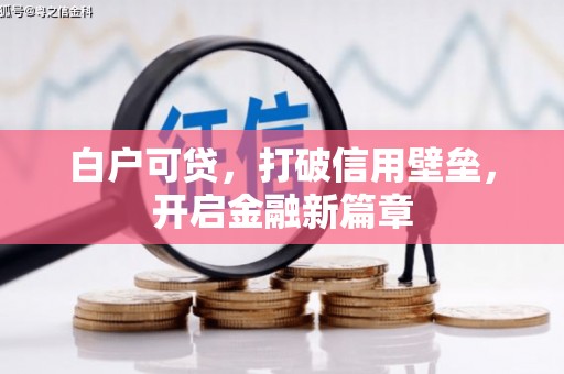 志丹白户可贷，打破信用壁垒，开启金融新篇章