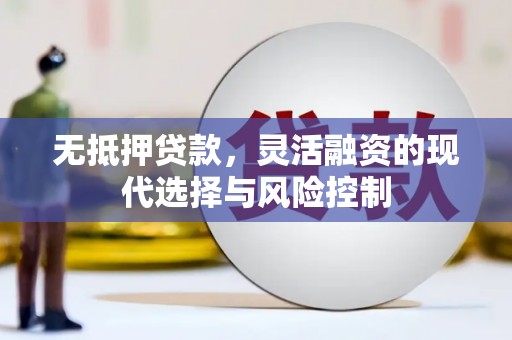 志丹无抵押贷款，灵活融资的现代选择与风险控制