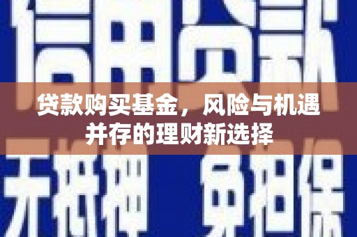 志丹贷款购买基金，风险与机遇并存的理财新选择