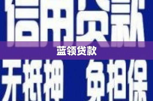 志丹蓝领贷款