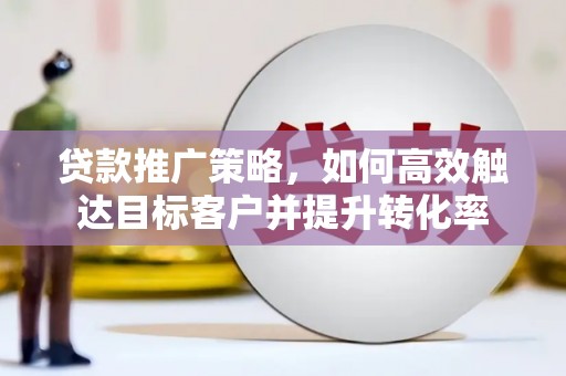 志丹贷款推广策略，如何高效触达目标客户并提升转化率