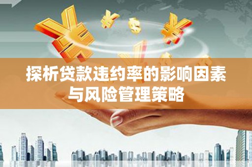 志丹探析贷款违约率的影响因素与风险管理策略