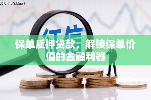 志丹保单质押贷款，解锁保单价值的金融利器