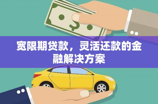 志丹宽限期贷款，灵活还款的金融解决方案