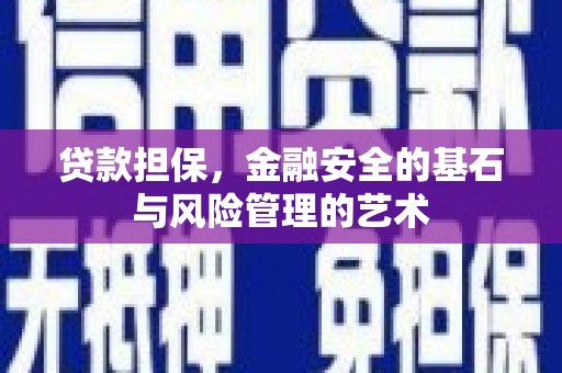 志丹贷款担保，金融安全的基石与风险管理的艺术