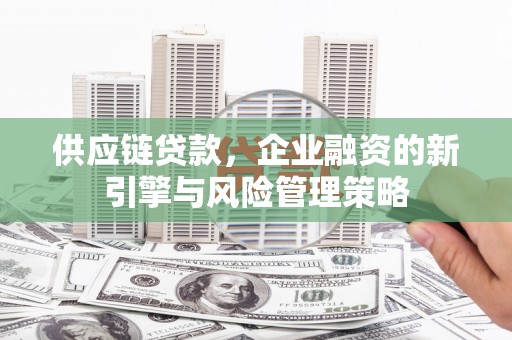 志丹供应链贷款，企业融资的新引擎与风险管理策略