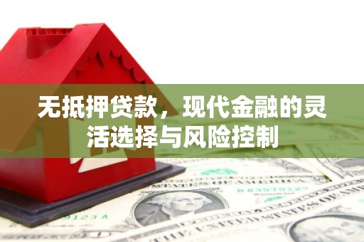 志丹无抵押贷款，现代金融的灵活选择与风险控制