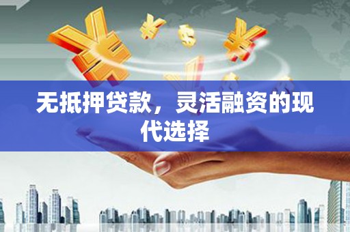 志丹无抵押贷款，灵活融资的现代选择