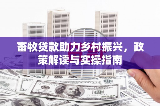 志丹畜牧贷款助力乡村振兴，政策解读与实操指南