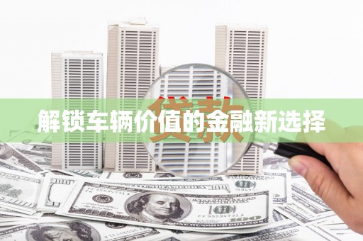 志丹解锁车辆价值的金融新选择