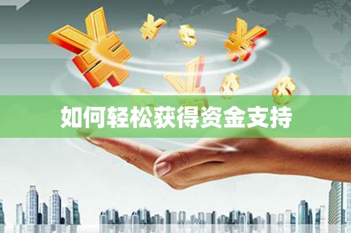 志丹如何轻松获得资金支持