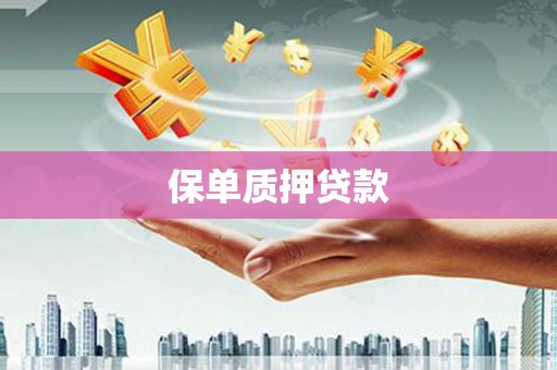 志丹保单质押贷款