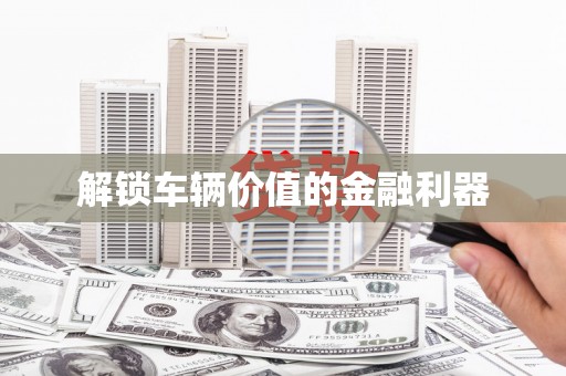 志丹解锁车辆价值的金融利器