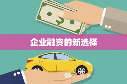志丹企业融资的新选择