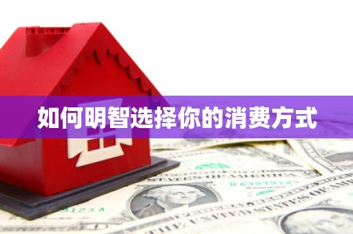 志丹如何明智选择你的消费方式