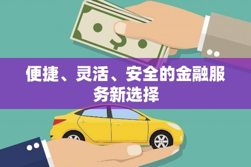 志丹便捷、灵活、安全的金融服务新选择