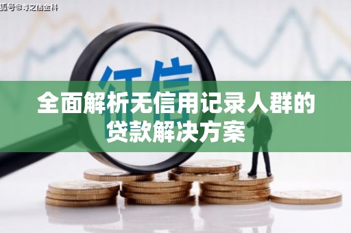 志丹全面解析无信用记录人群的贷款解决方案